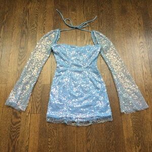 Lucy in the Sky Sequin Corset Dress